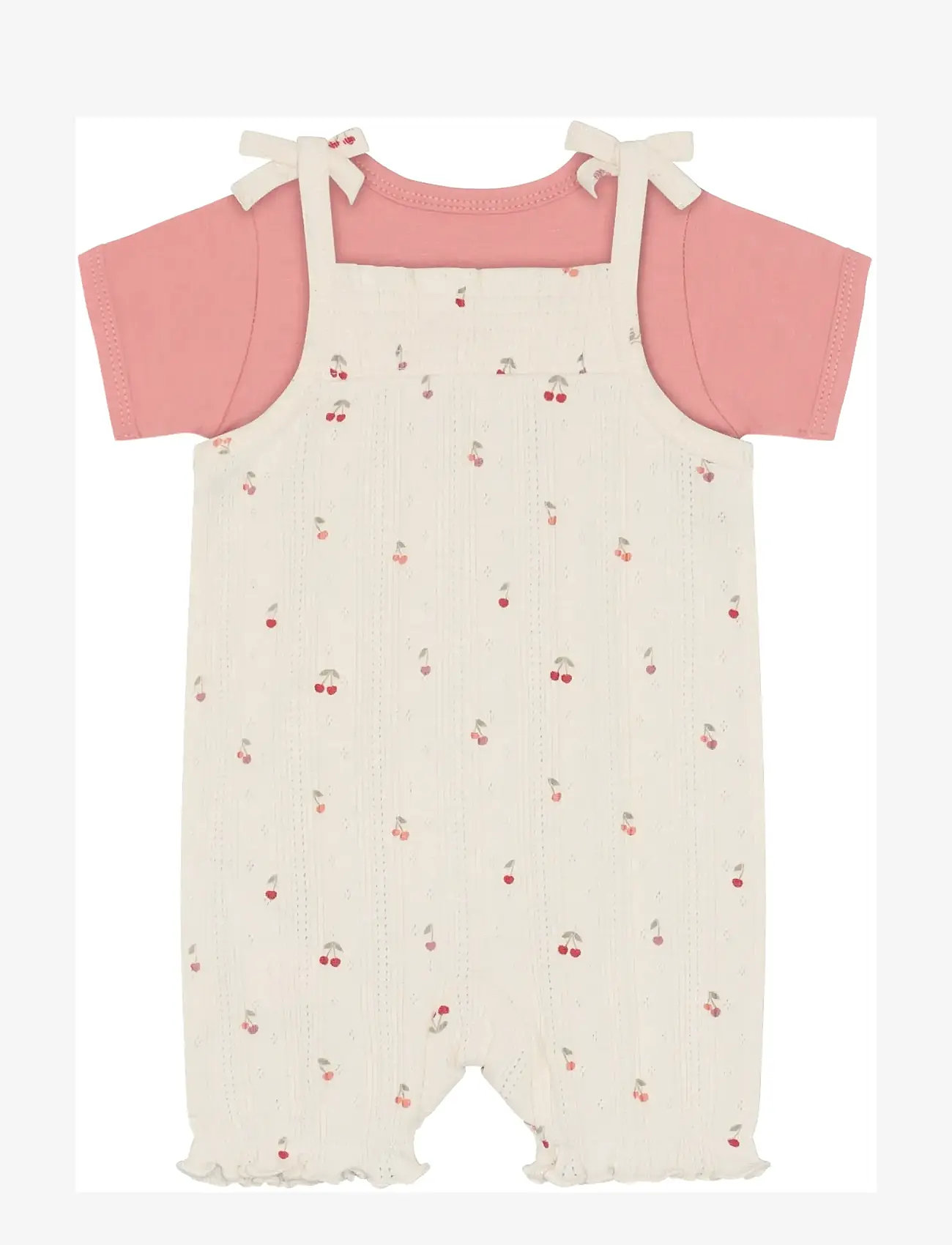 Fixoni - Set w. Body and Romper Pointel - sæt med body - eggnog - 1