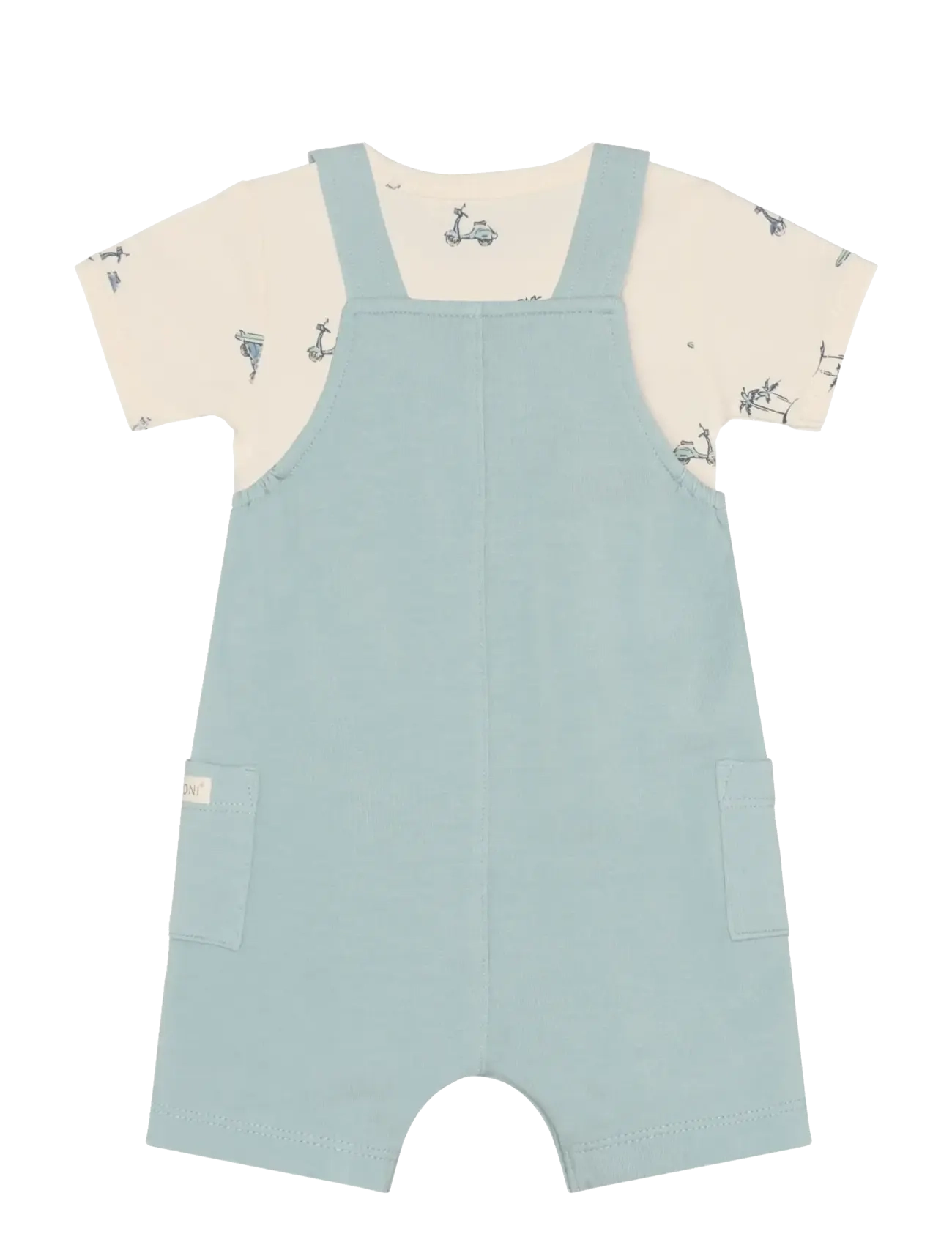 Fixoni - Set w. Body and Romper Sweat - sets with short-sleeved t-shirt - gray mist - 2
