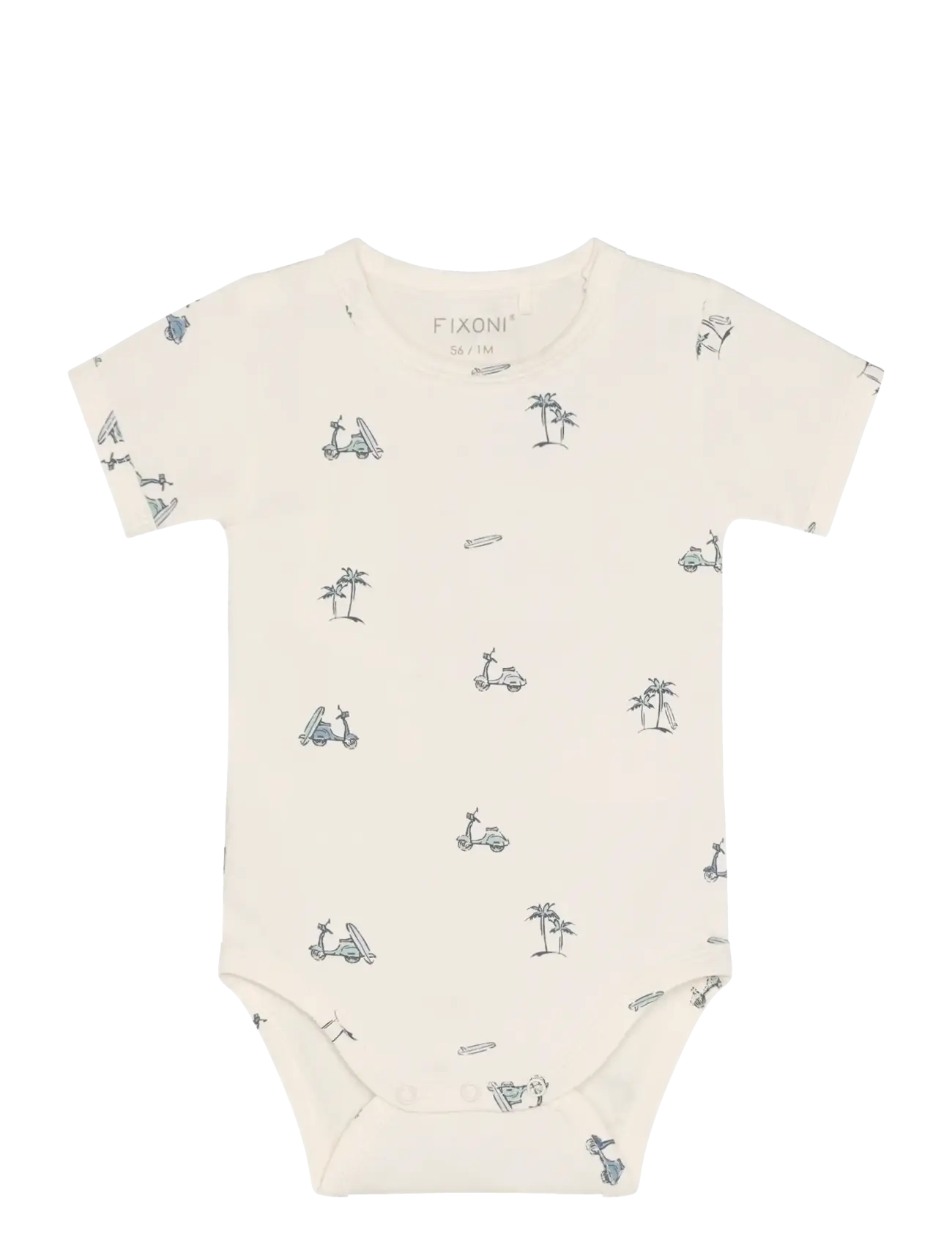 Fixoni - Set w. Body and Romper Sweat - sets with short-sleeved t-shirt - gray mist - 4
