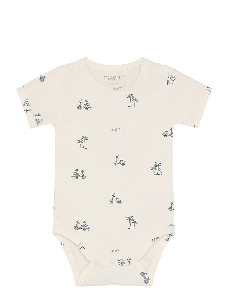 Fixoni - Set w. Body and Romper Sweat - komplekti ar t-kreklu ar īsām piedurknēm - gray mist - 4