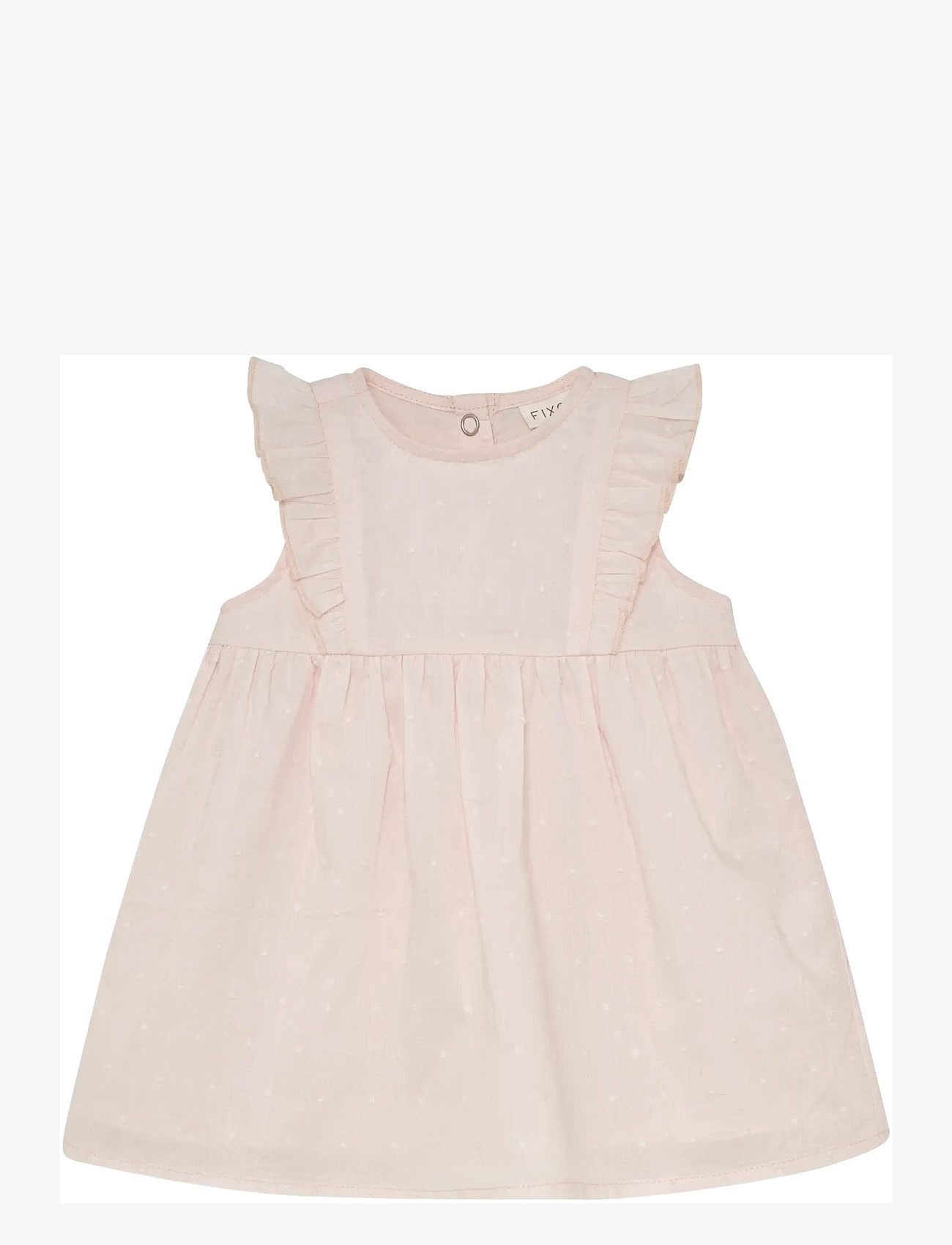 Fixoni - Dress SS Woven - kurzärmelige babykleider - soft pink - 0