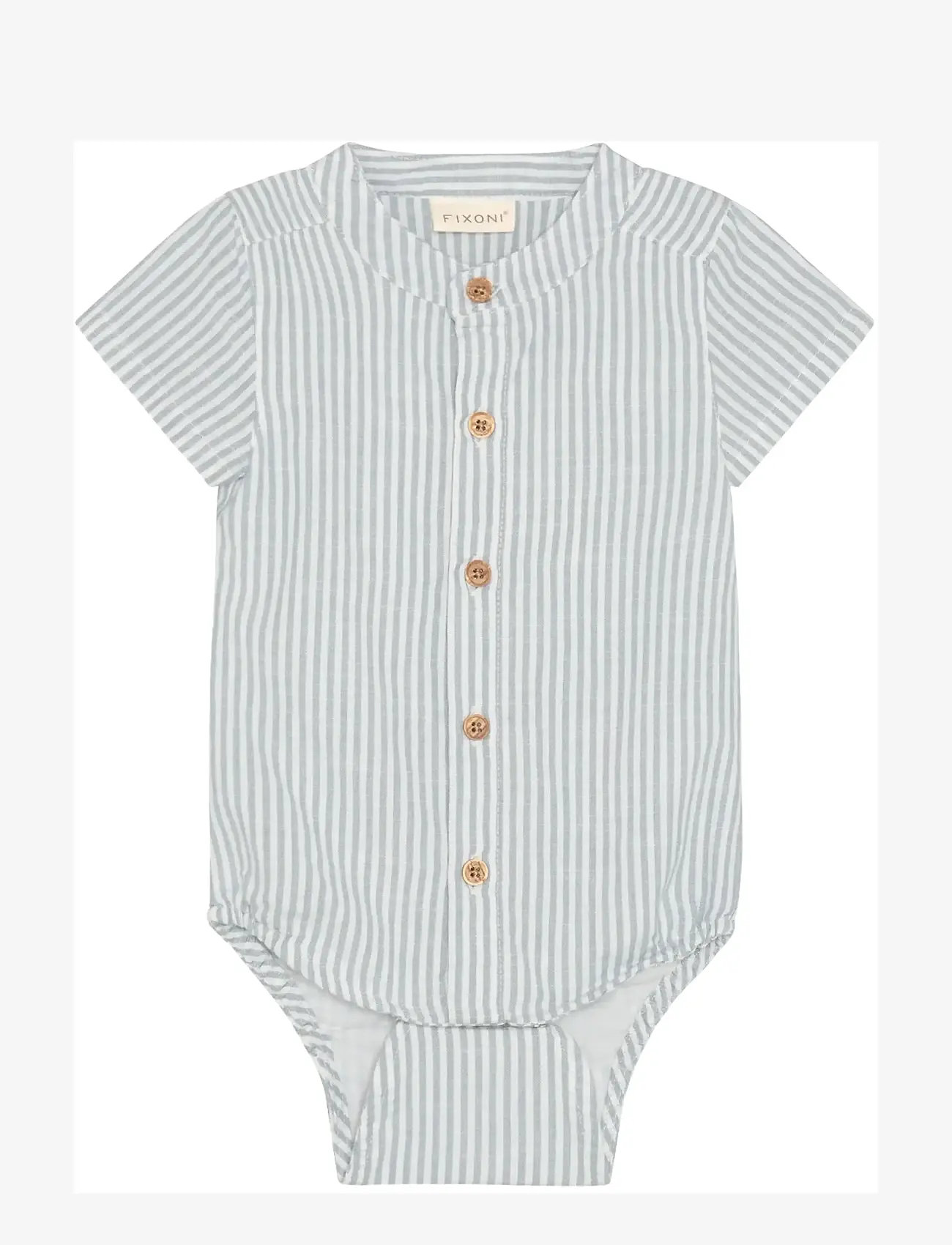 Fixoni - Body Shirt SS Woven - short-sleeved bodies - mountain spring - 1