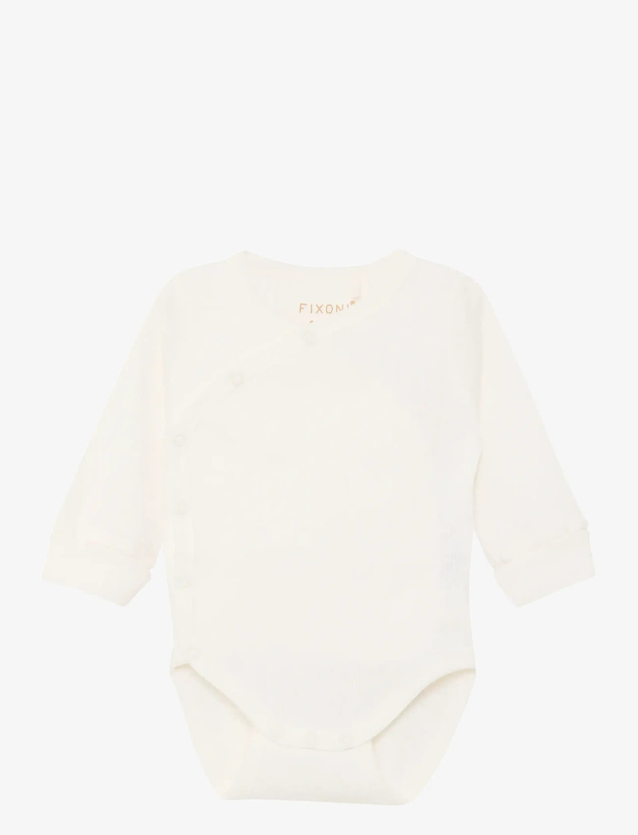 Fixoni - Wrap Body LS Rib Solid - shop efter alder - gardenia - 0