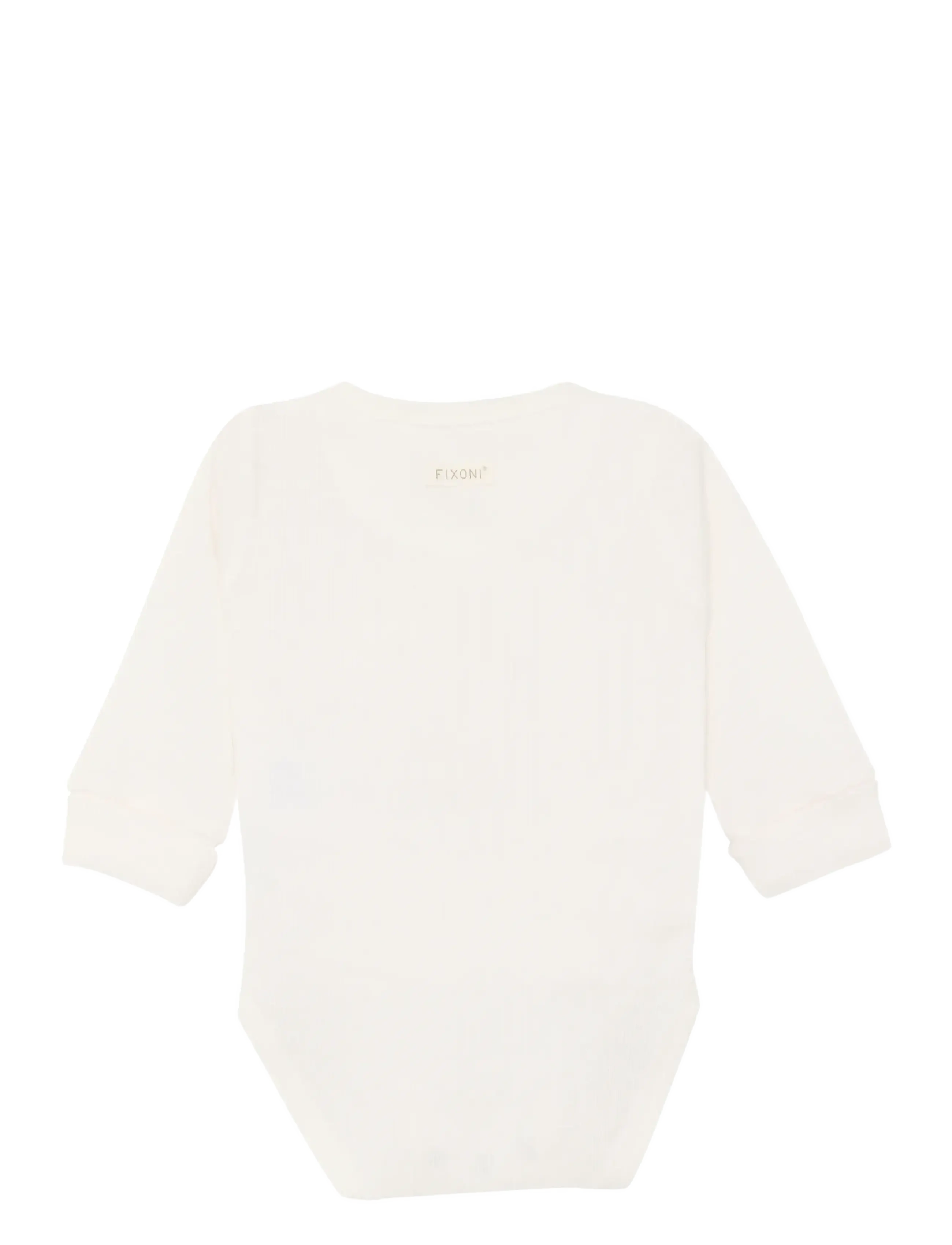 Fixoni - Wrap Body LS Rib Solid - slå-om-bodyer - gardenia - 1