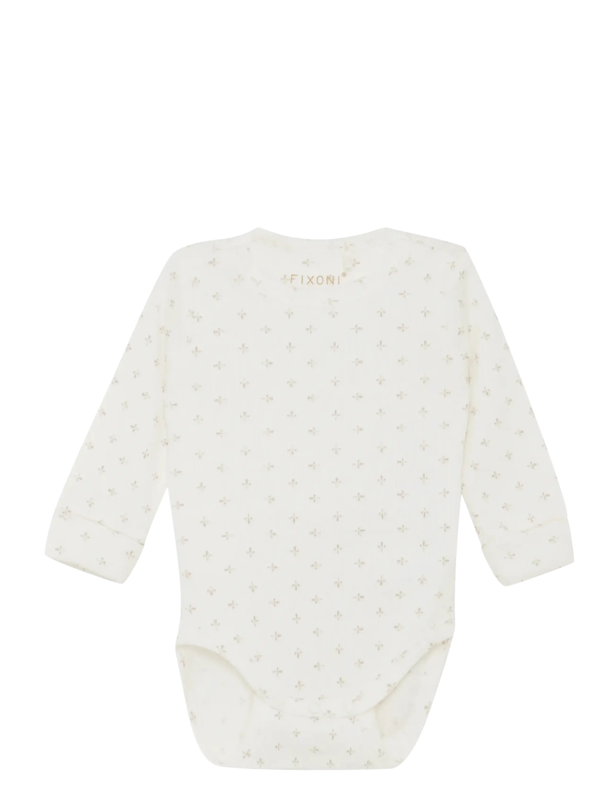 Fixoni Body Ls Rib, 50, Cream, Bodys > Langærmede, Børn