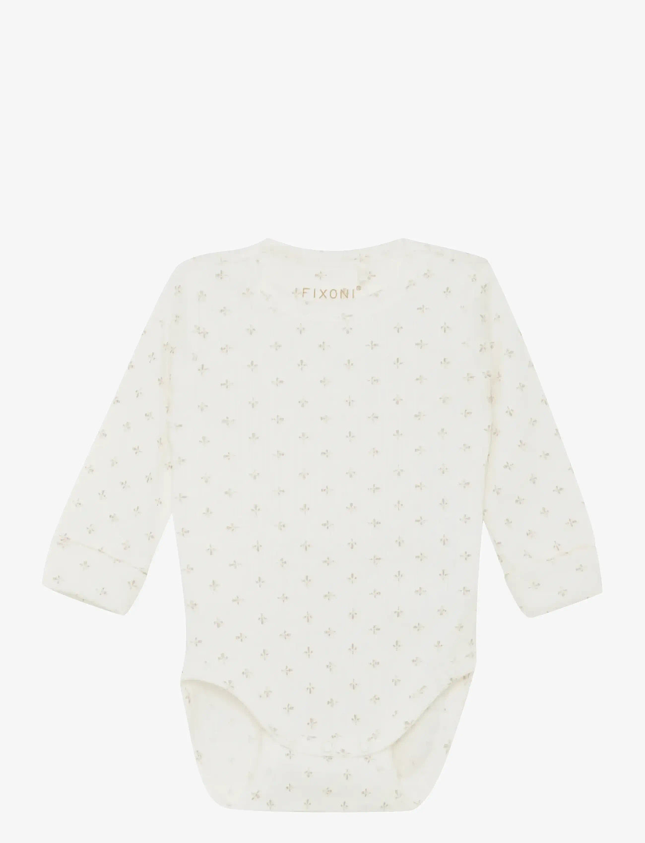 Fixoni - Body LS Rib - långärmade bodies - gardenia - 0