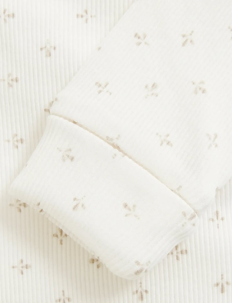 Fixoni - Body LS Rib - långärmade bodies - gardenia - 2