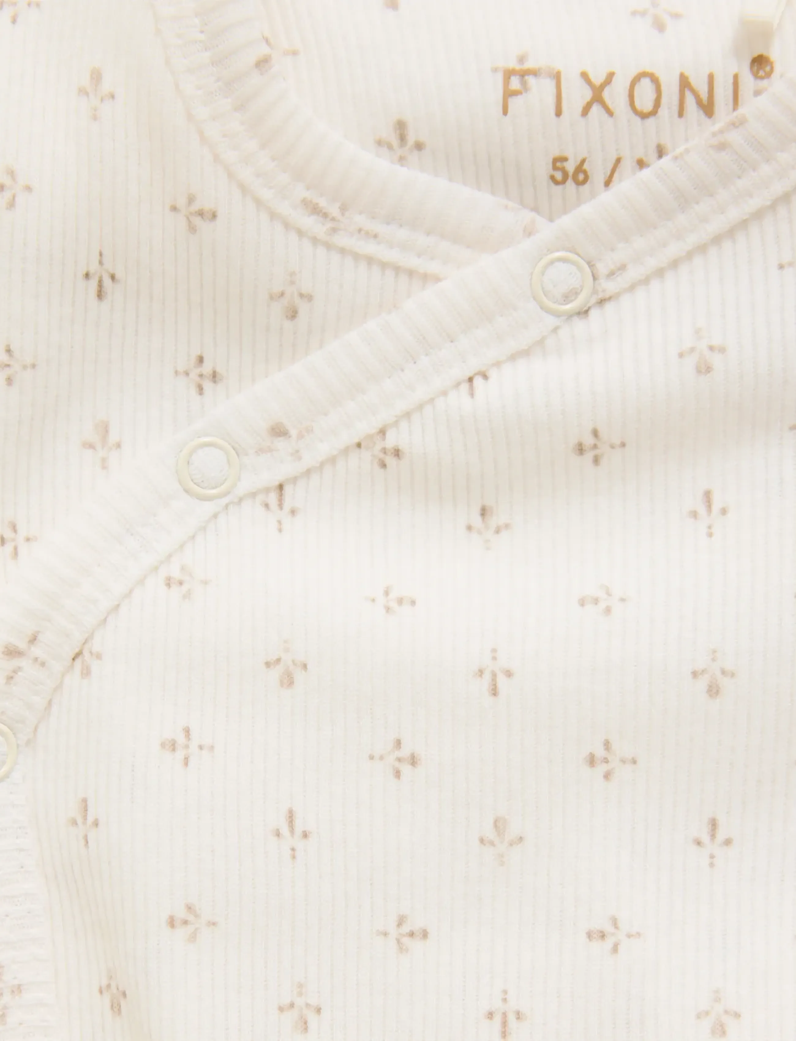 Fixoni - Wrap Body LS Rib - lowest prices - gardenia - 2