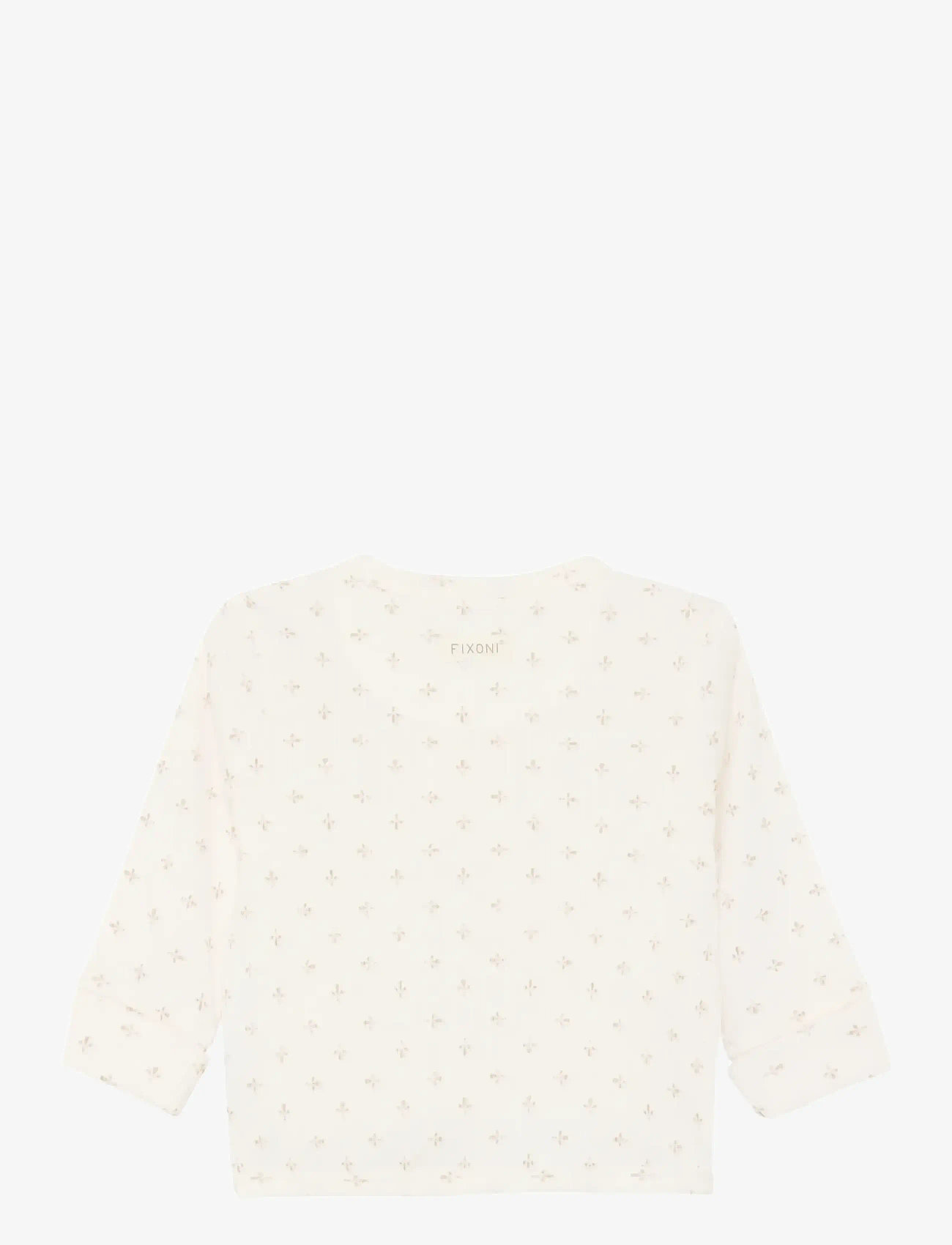 Fixoni - Wrap T-shirt LS Rib - langærmede t-shirts - gardenia - 1