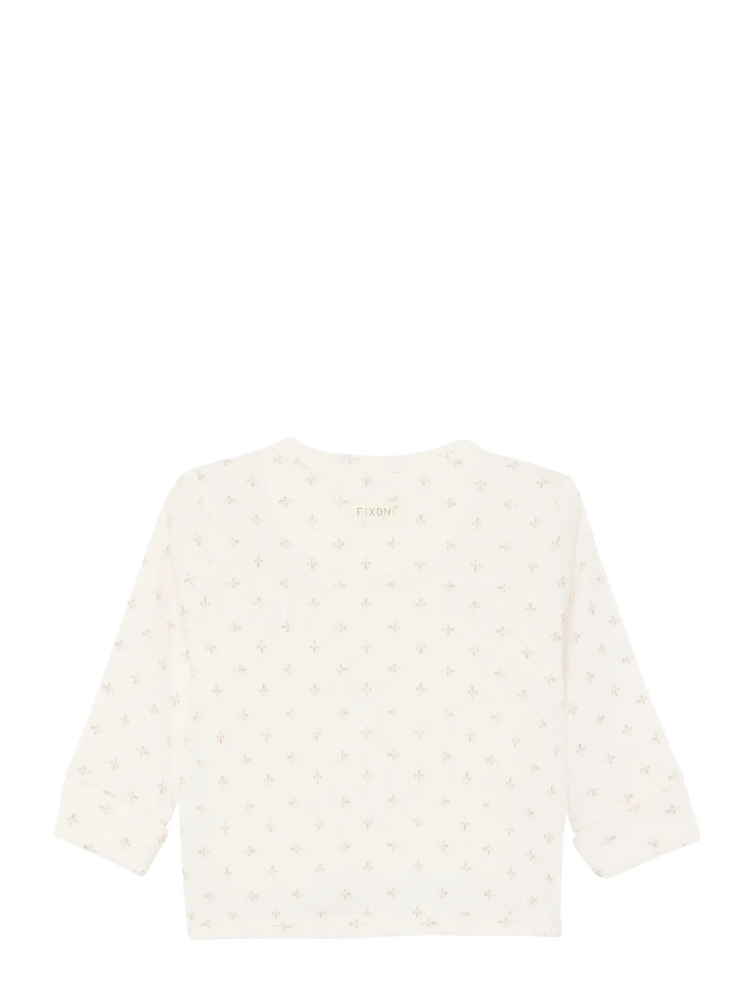 Fixoni - Wrap T-shirt LS Rib - langermede t-skjorter - gardenia - 1