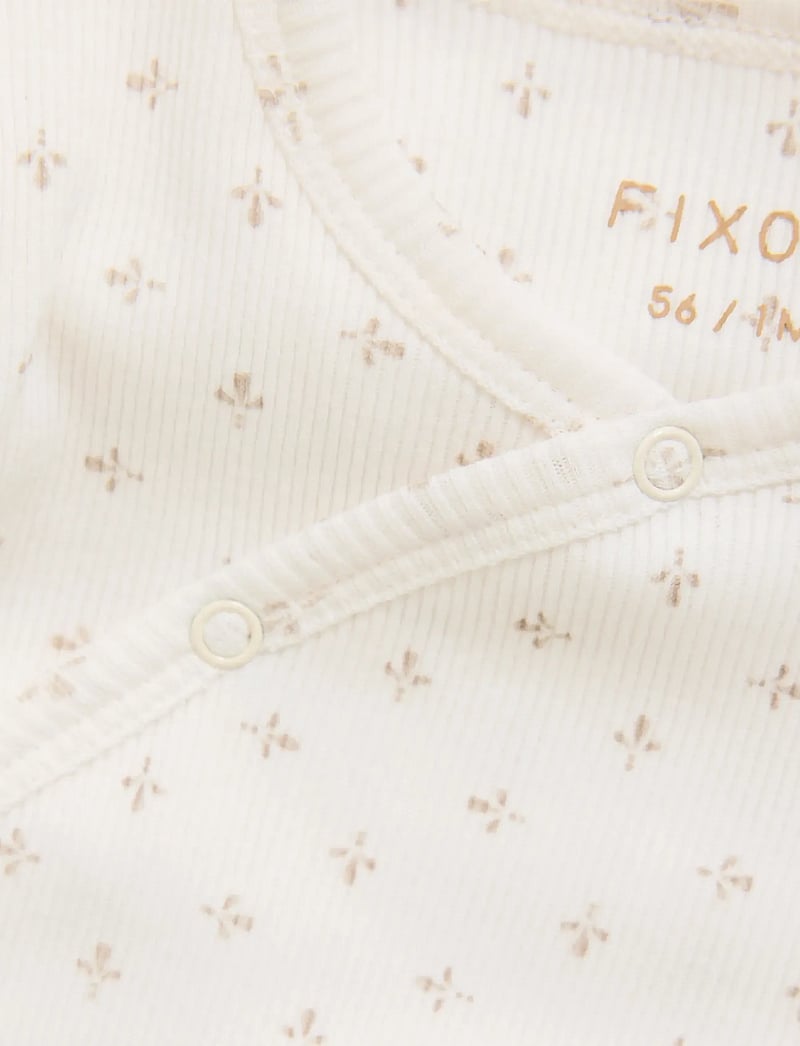 Fixoni - Wrap T-shirt LS Rib - langærmede t-shirts - gardenia - 2