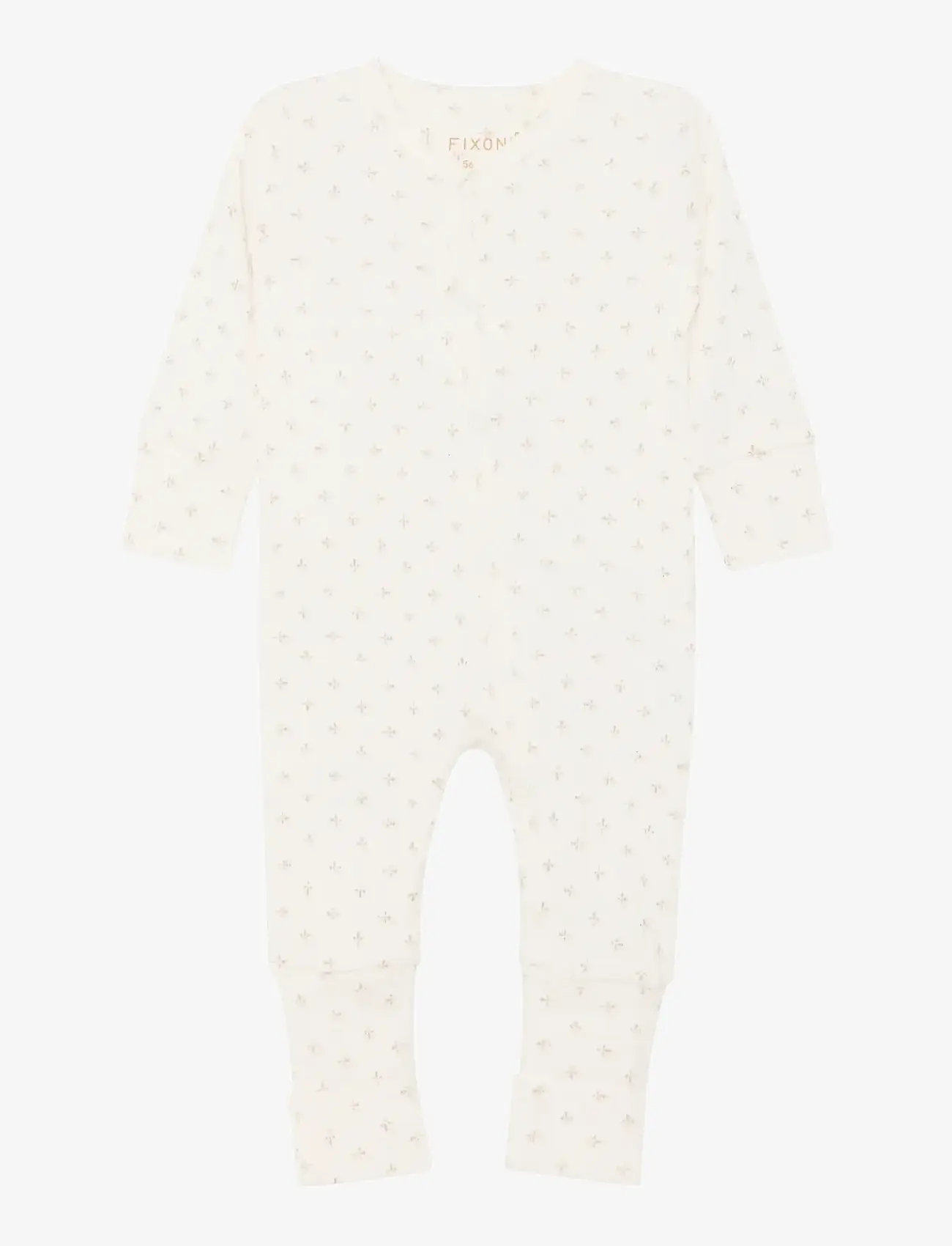 Fixoni - Romper LS Rib - langärmelig - gardenia - 0