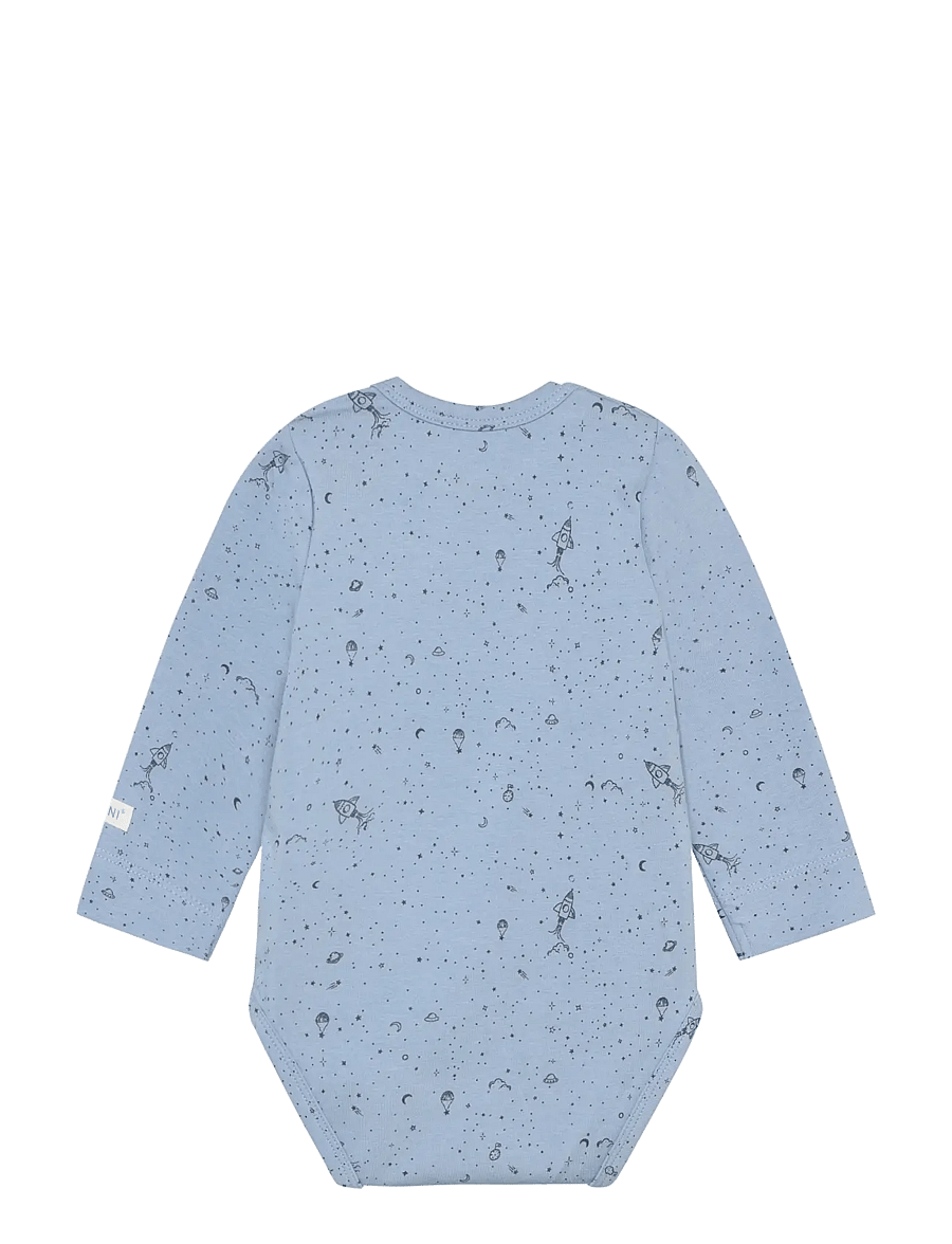 Fixoni - Body LS - langærmede bodyer - dusty blue - 1