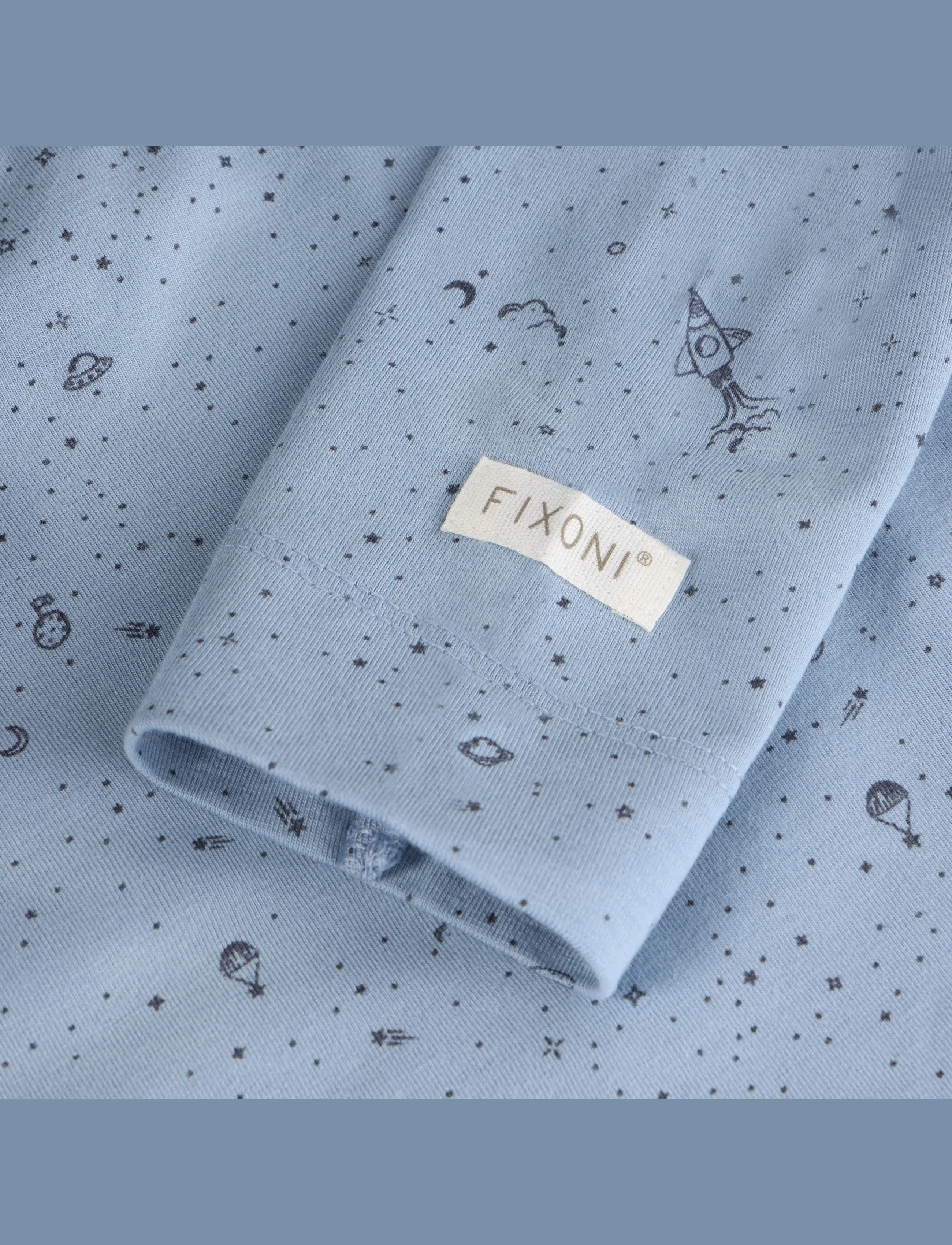 Fixoni - T-shirt LS - langærmede t-shirts - dusty blue - 2