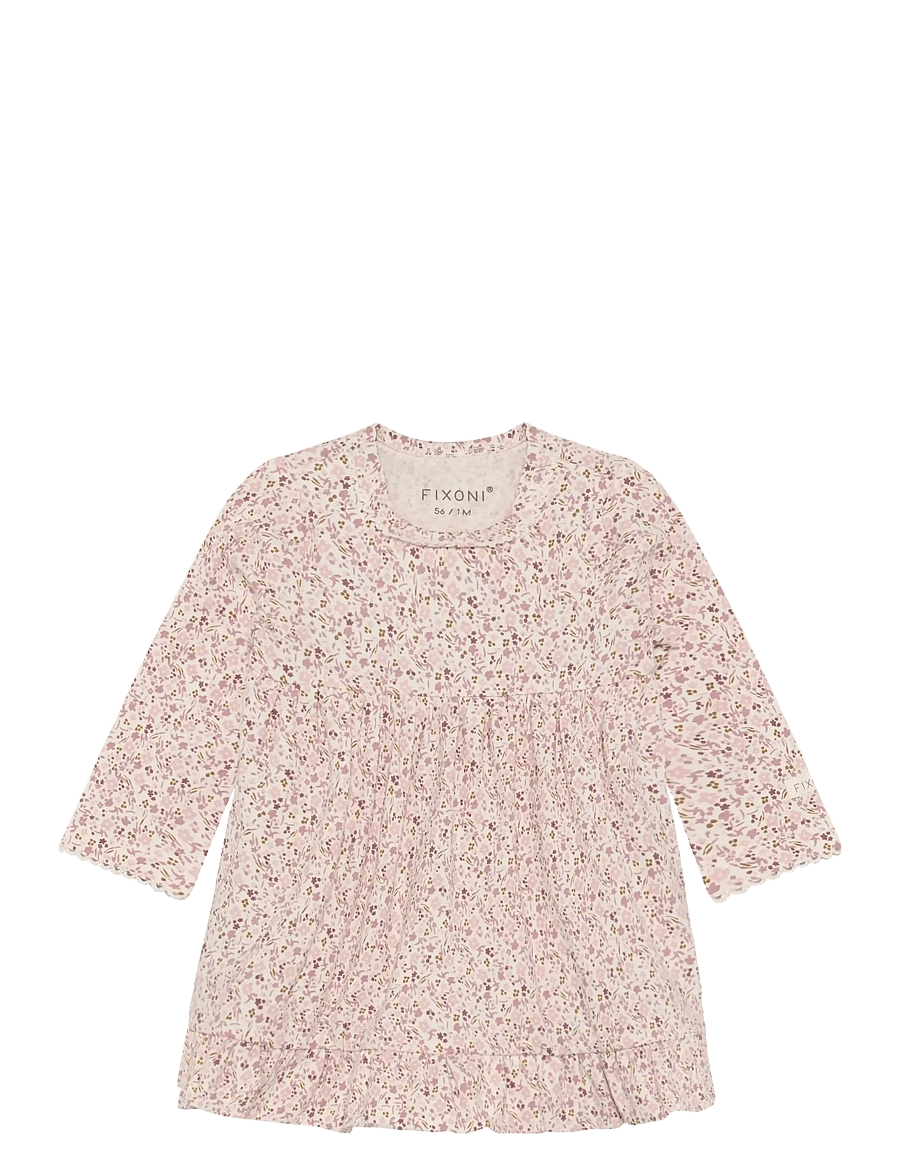 Fixoni - Body Dress LS - mazuļu kleitas ar garām piedurknēm - pale lilac - 0