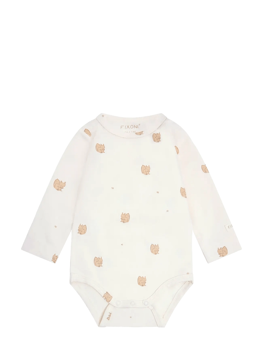 Fixoni - Body LS - long-sleeved bodies - humus - 0