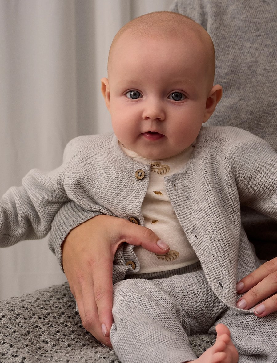 Fixoni - Body LS - långärmade - eggnog - 0