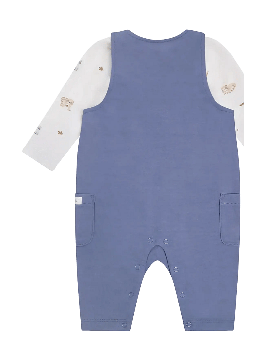 Fixoni - Set w. Body and Romper Sweat - sæt med body - grisaille - 1