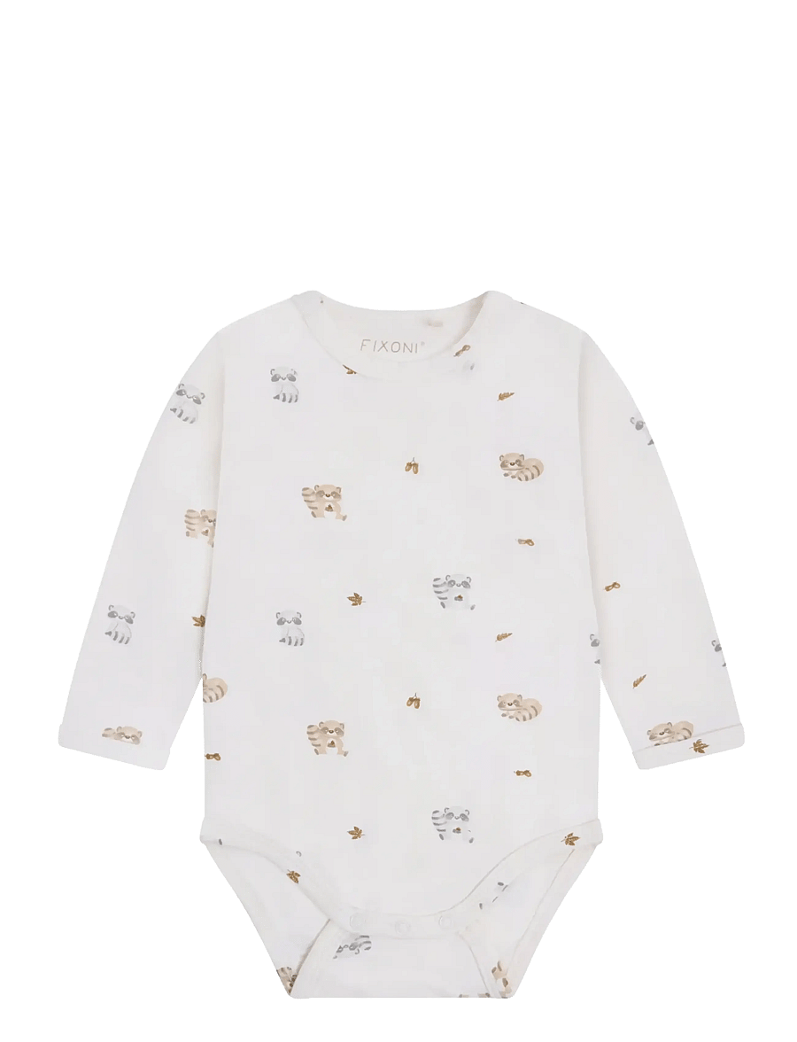 Fixoni - Set w. Body and Romper Sweat - sæt med body - grisaille - 2