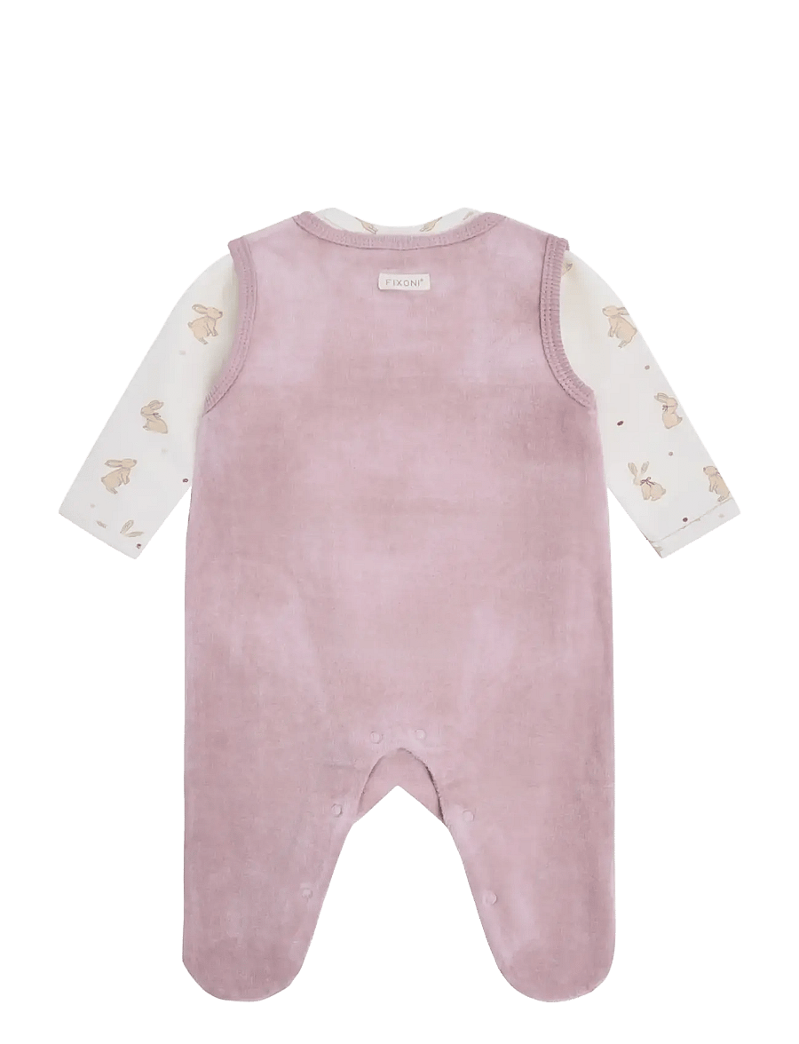 Fixoni - Set w. Body and Velour Romper - sets mit body - keepsake lilac - 1