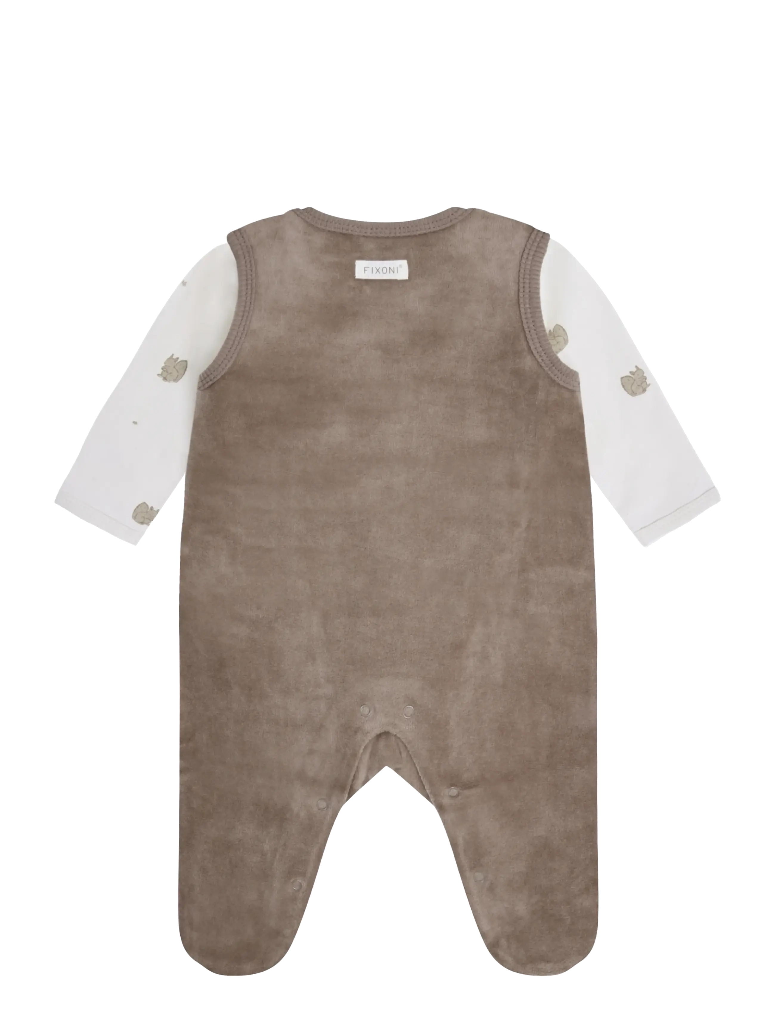 Fixoni - Set w. Body and Velour Romper - mountain trail - 1