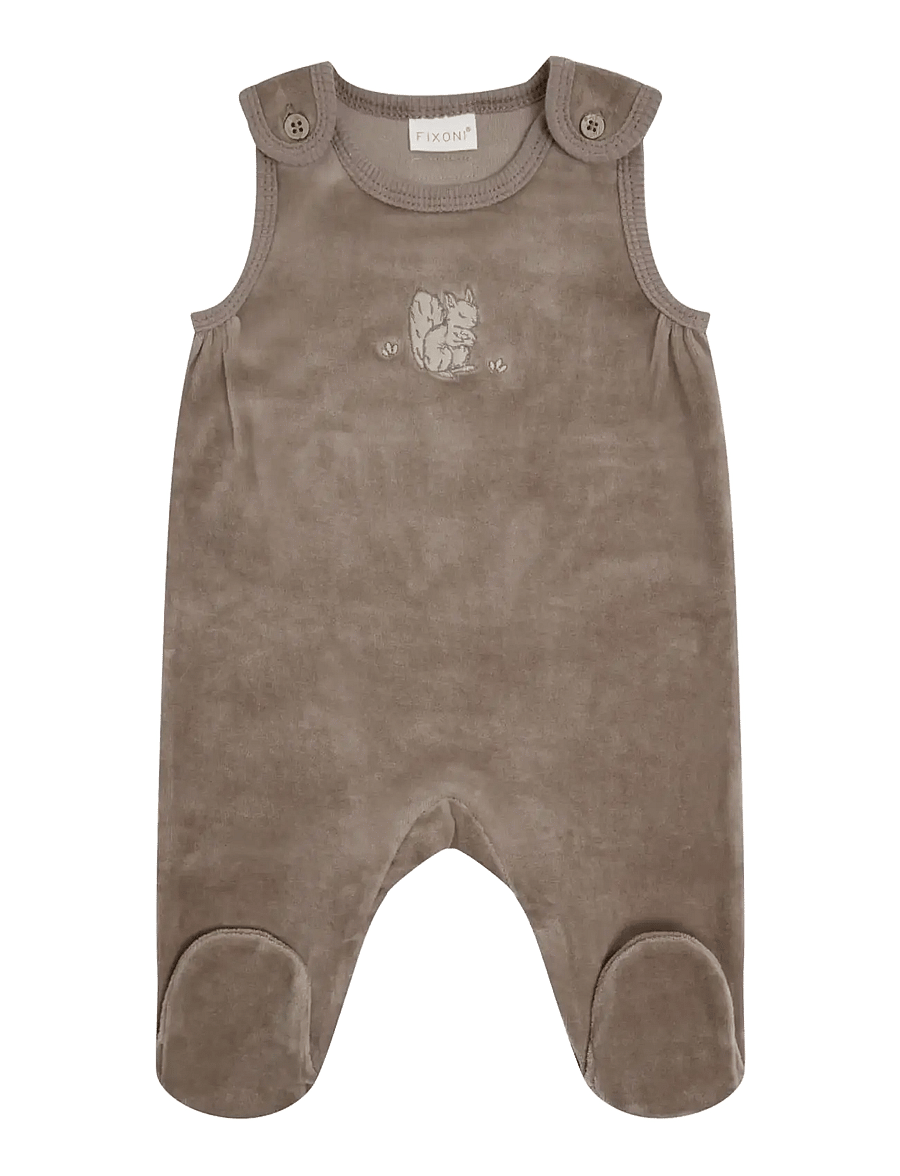 Fixoni - Set w. Body and Velour Romper - mountain trail - 3
