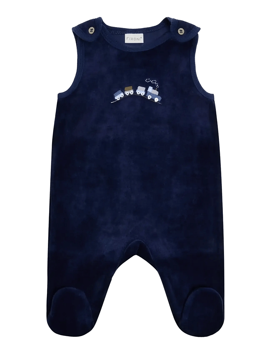 Fixoni - Set w. Body and Velour Romper - sets mit body - navy blazer - 2