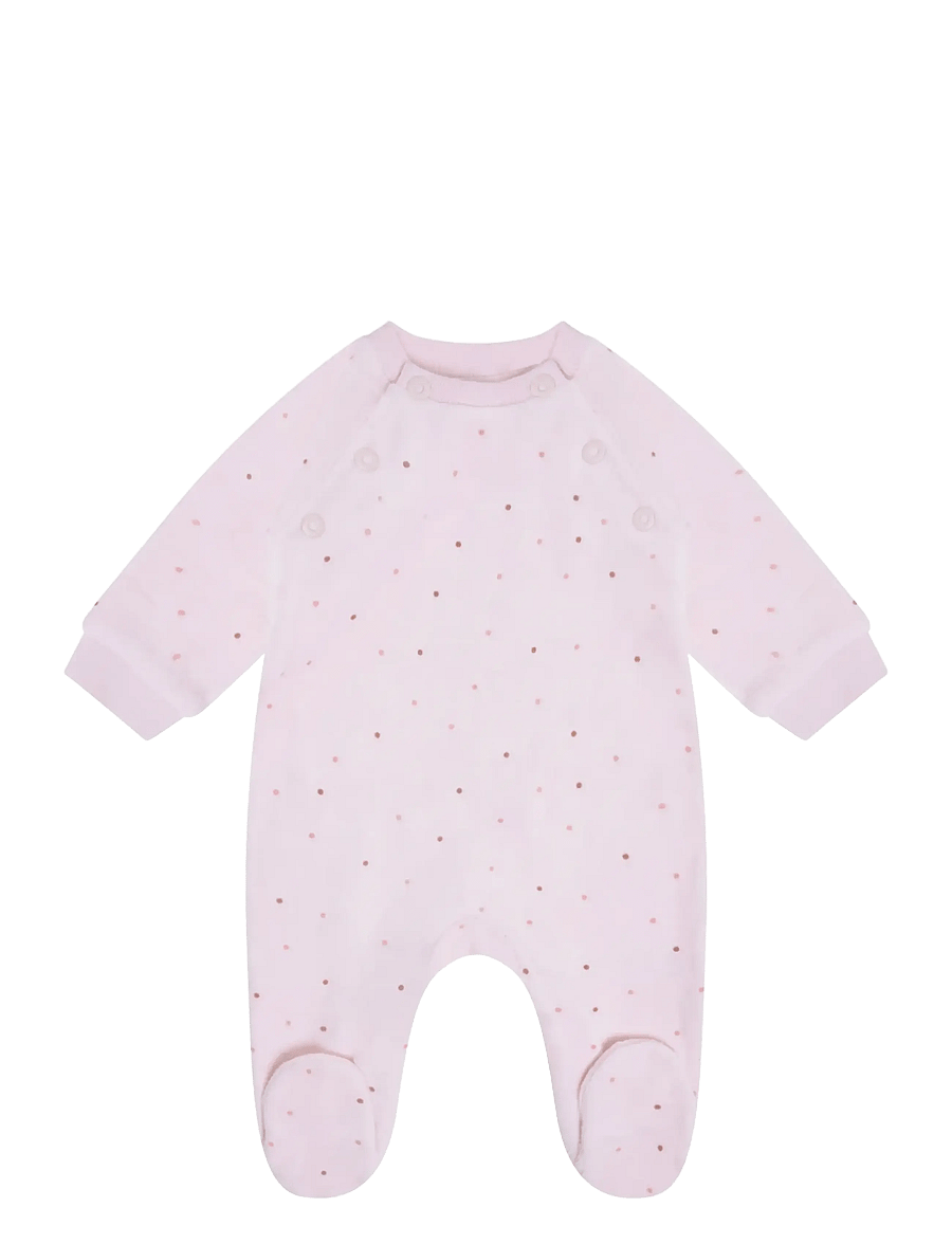 Fixoni - Romper LS Velour - pikkade varrukatega - pale lilac - 0