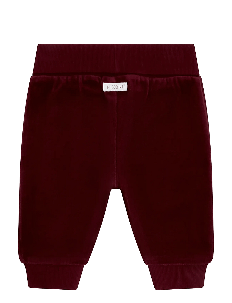 Fixoni - Pants Velour - dressipüksid - tibetan red - 1