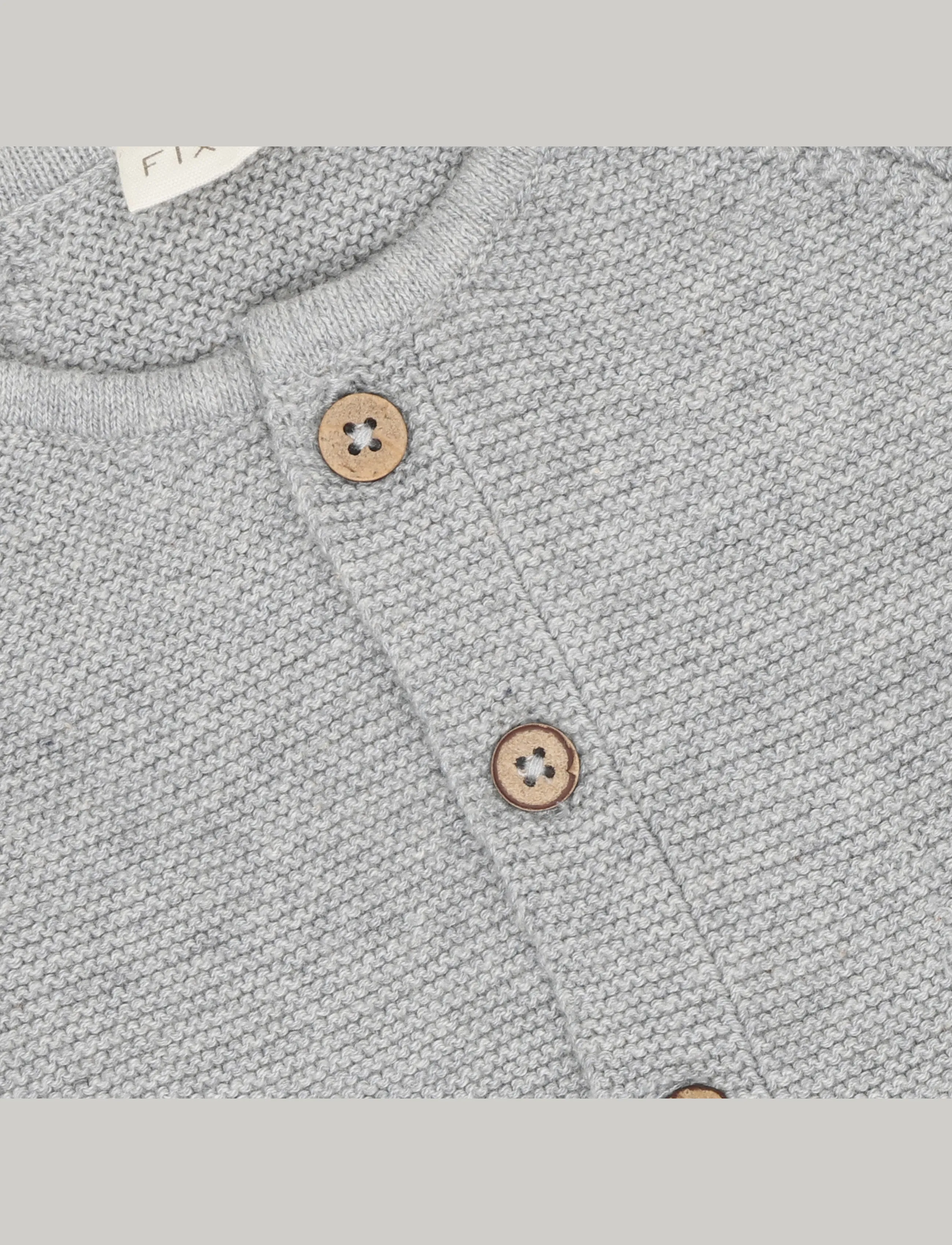 Fixoni - Cardigan Knit - cardigans - flint gray melange - 2