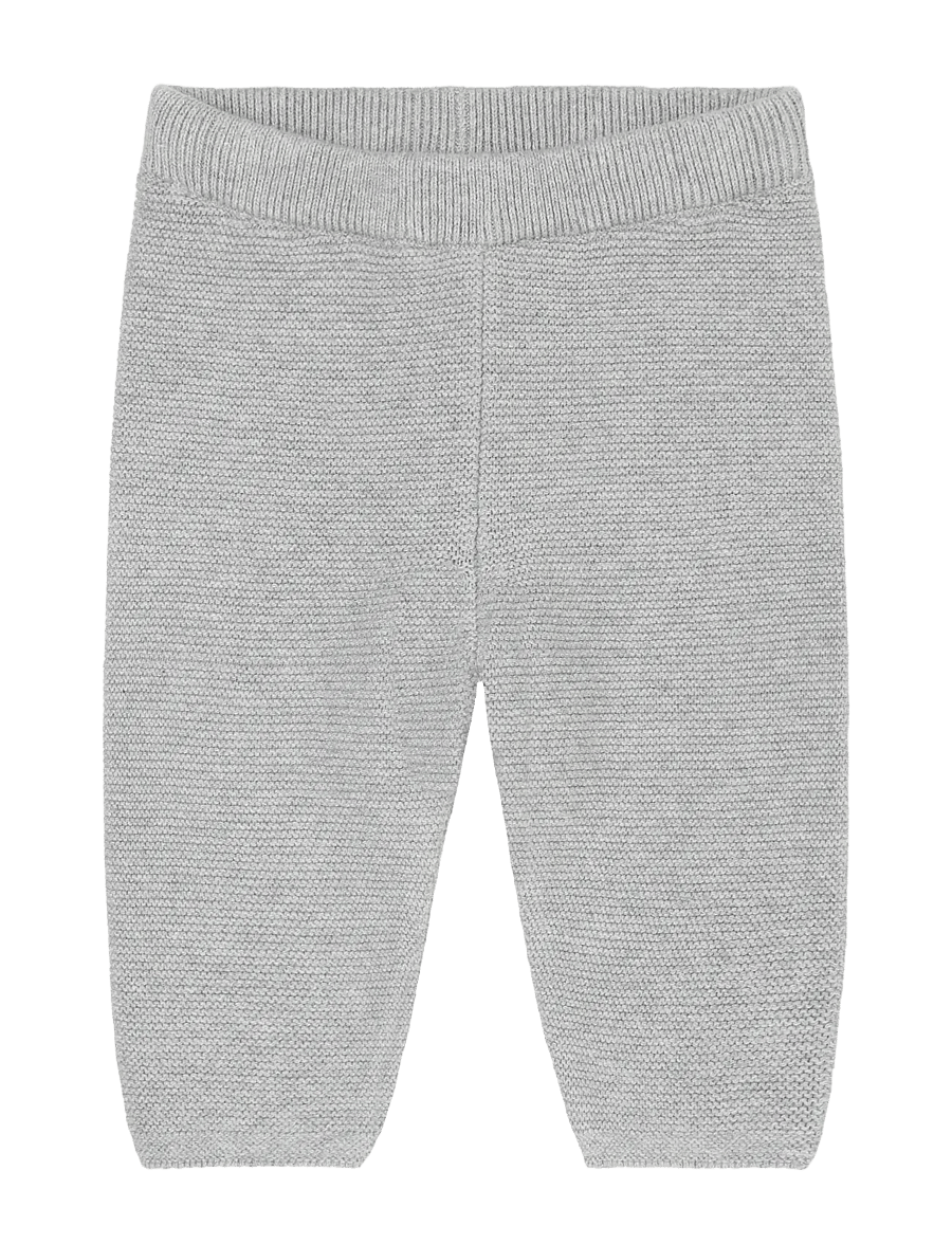 Fixoni - Pants Knit - babybukser - flint gray melange - 0