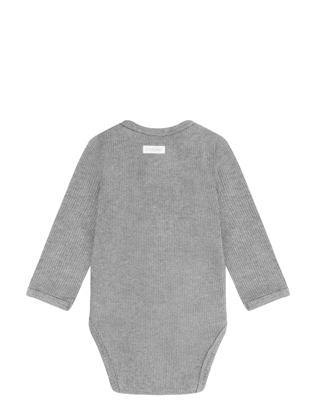 Fixoni - Wrap Body LS Melange Rib - flint gray melange - 1