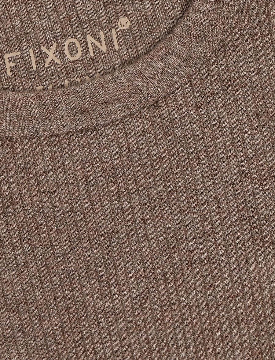Fixoni - Body LS Melange Rib - langærmede bodyer - mountain trial melange - 3