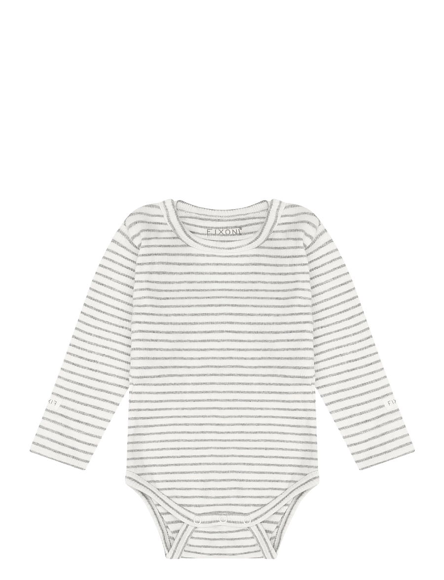 Fixoni - Body LS Rib - langärmelig - flint gray melange - 1