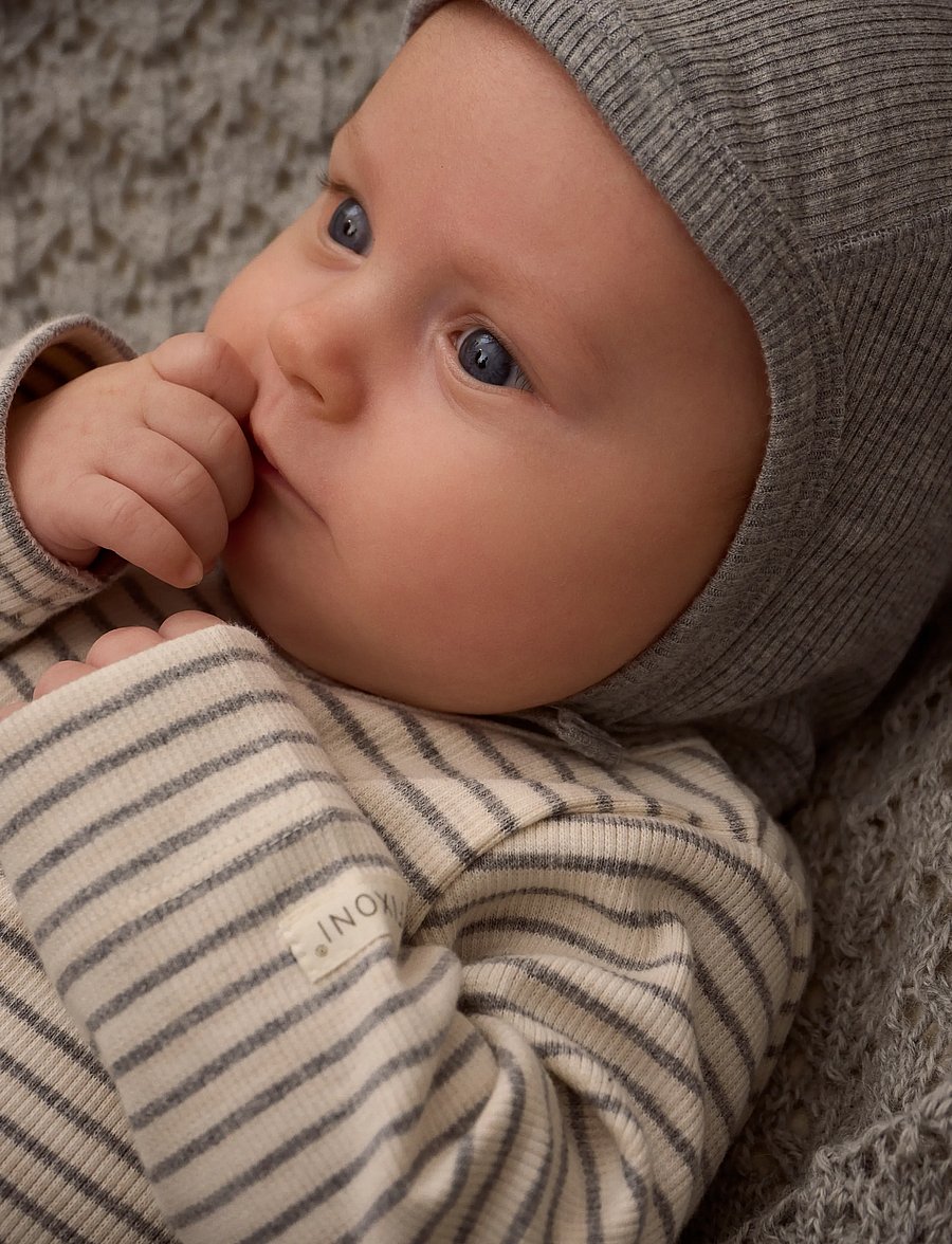 Fixoni - Body LS Rib - langärmelig - flint gray melange - 0