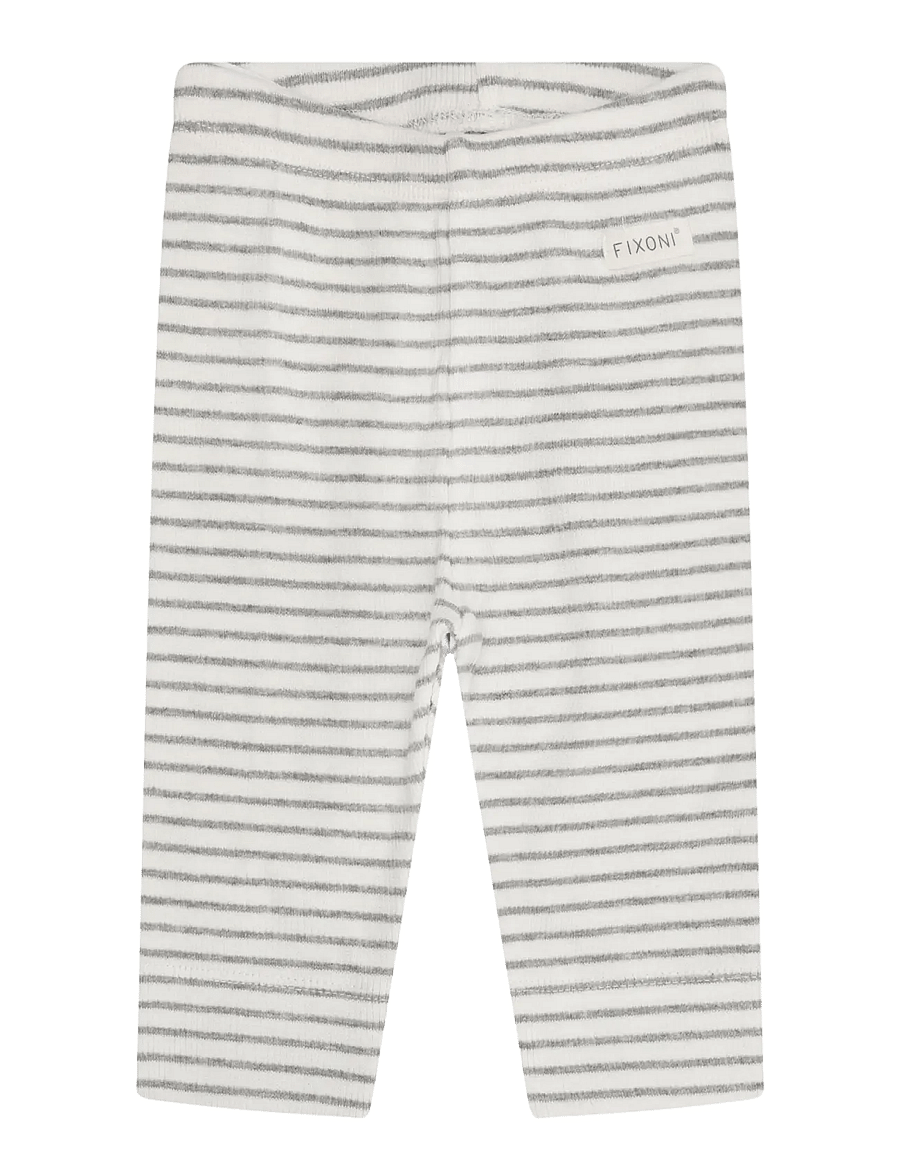 Fixoni - Leggings Rib - leggings - flint gray melange - 0