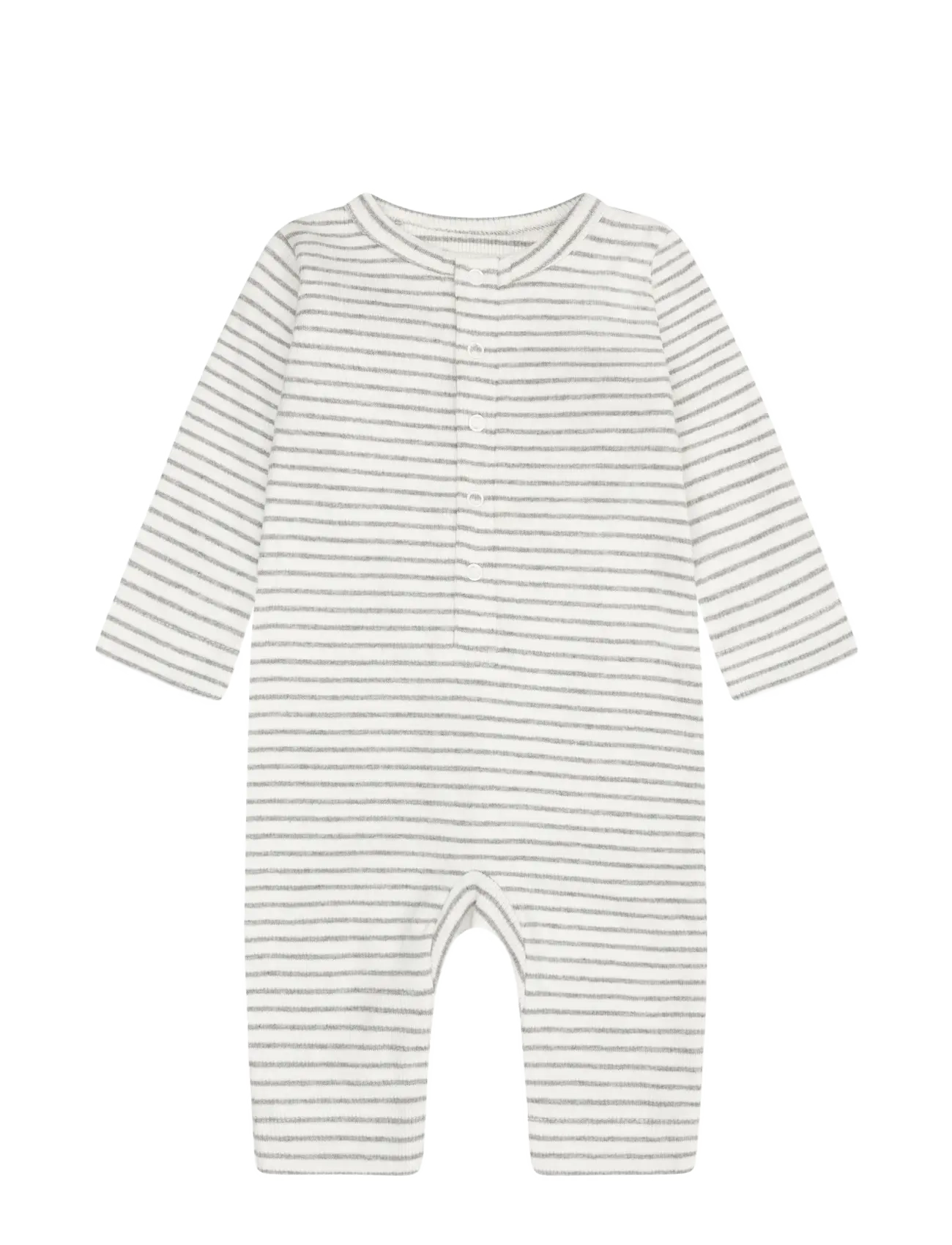 Fixoni Romper LS Rib - Fixoni - FLINT GRAY MELANGE / grey