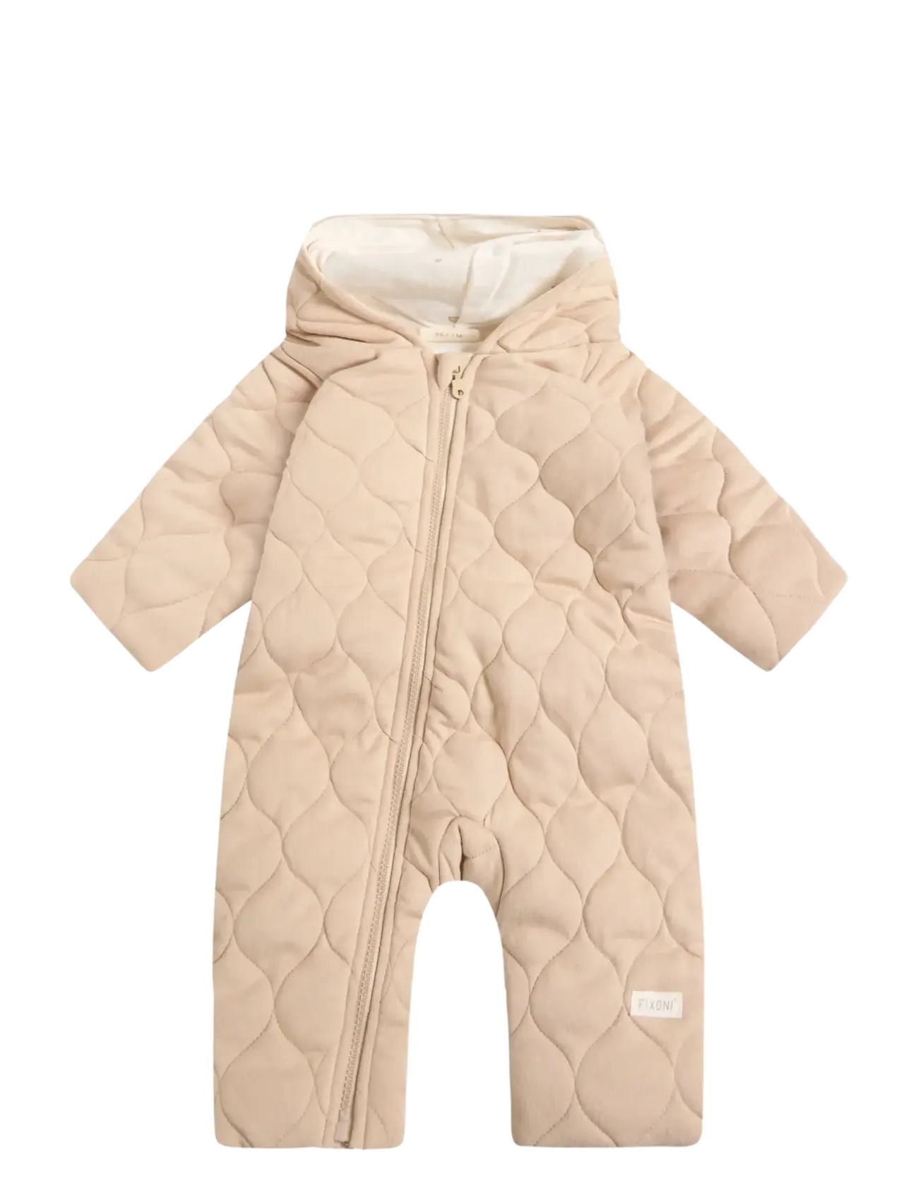 Fixoni Pram Suit w. Lining - Thermo overalls - HUMUS / beige