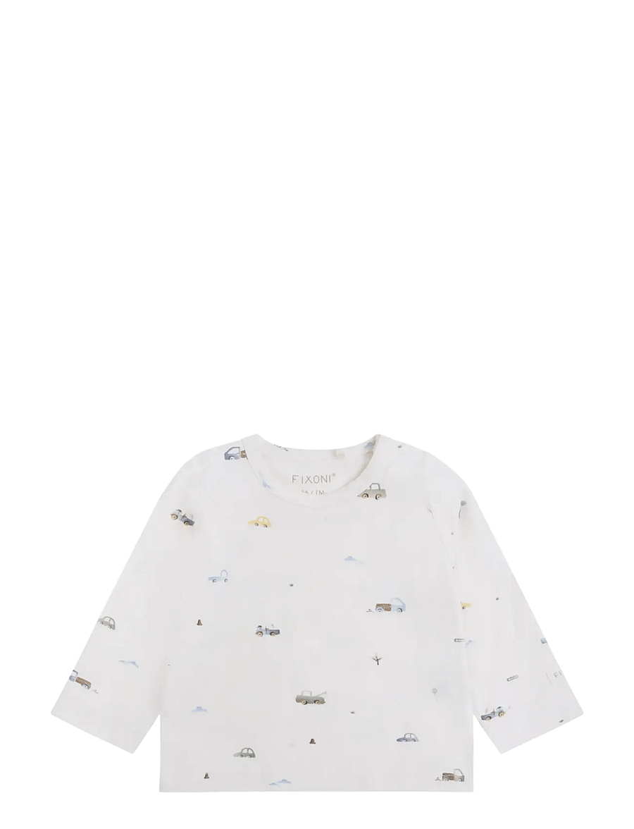 Fixoni - T-shirt LS - langærmede t-shirts - eggnog - 0