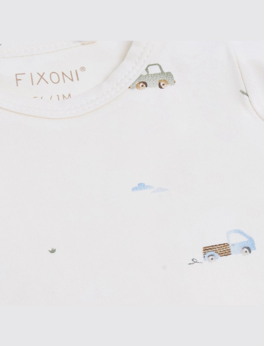 Fixoni - T-shirt LS - langærmede t-shirts - eggnog - 2