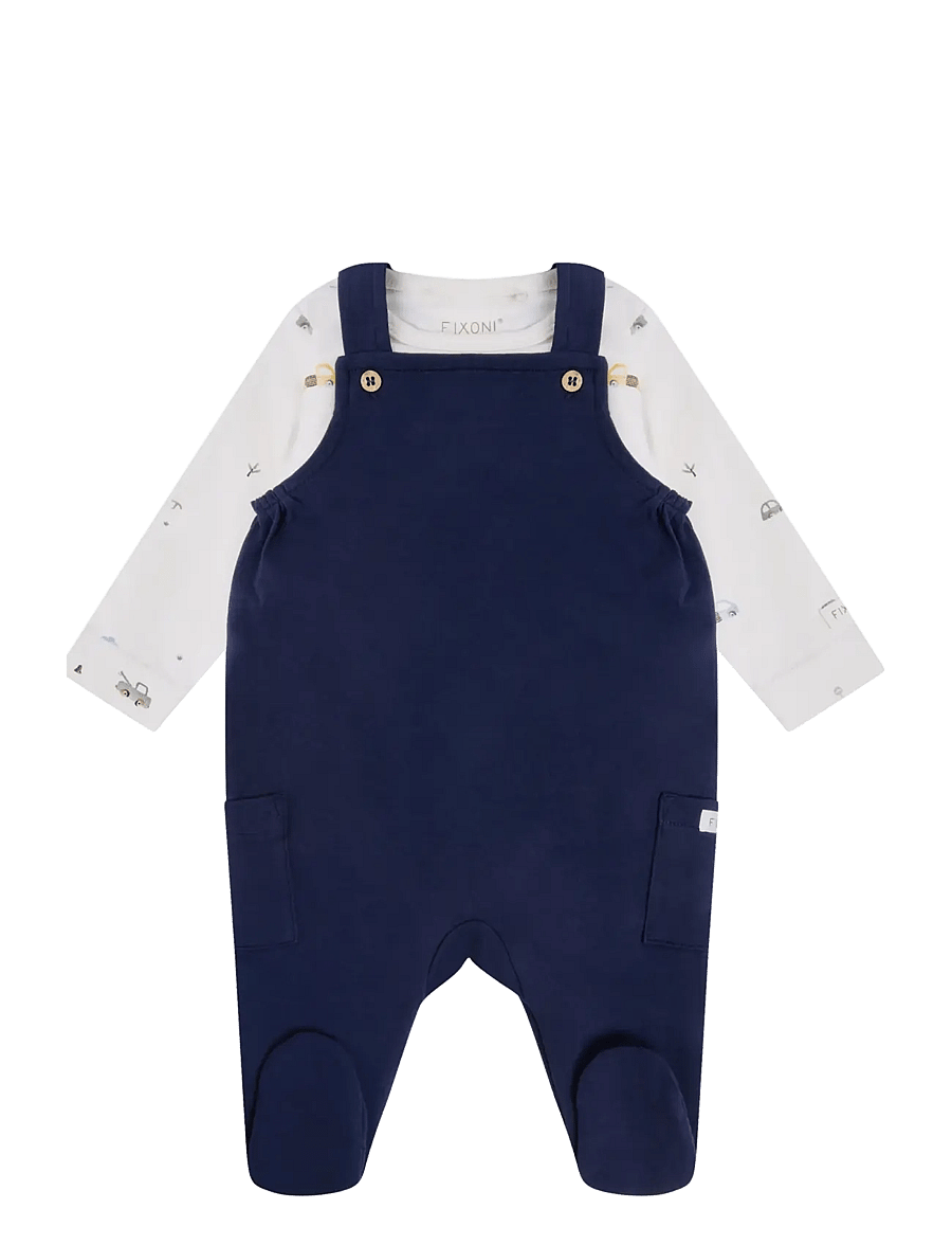 Fixoni - Set w. Body and Romper - sets mit body - navy blazer - 0