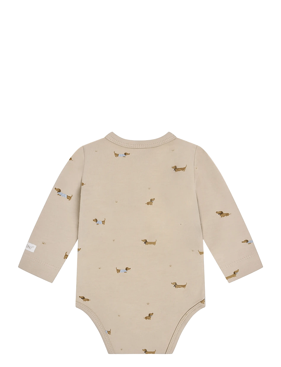Fixoni - Body LS Sweat - langärmelige bodys - humus - 2