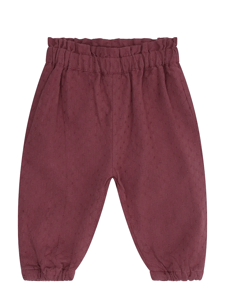 Fixoni - Pants Woven w. Lining - babyhosen - crushed berry - 0