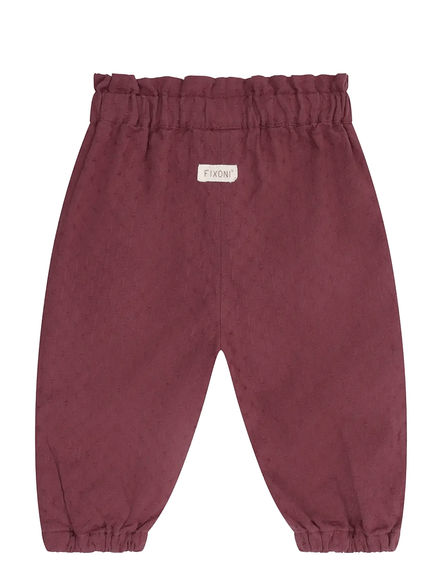 Fixoni - Pants Woven w. Lining - babyhosen - crushed berry - 1