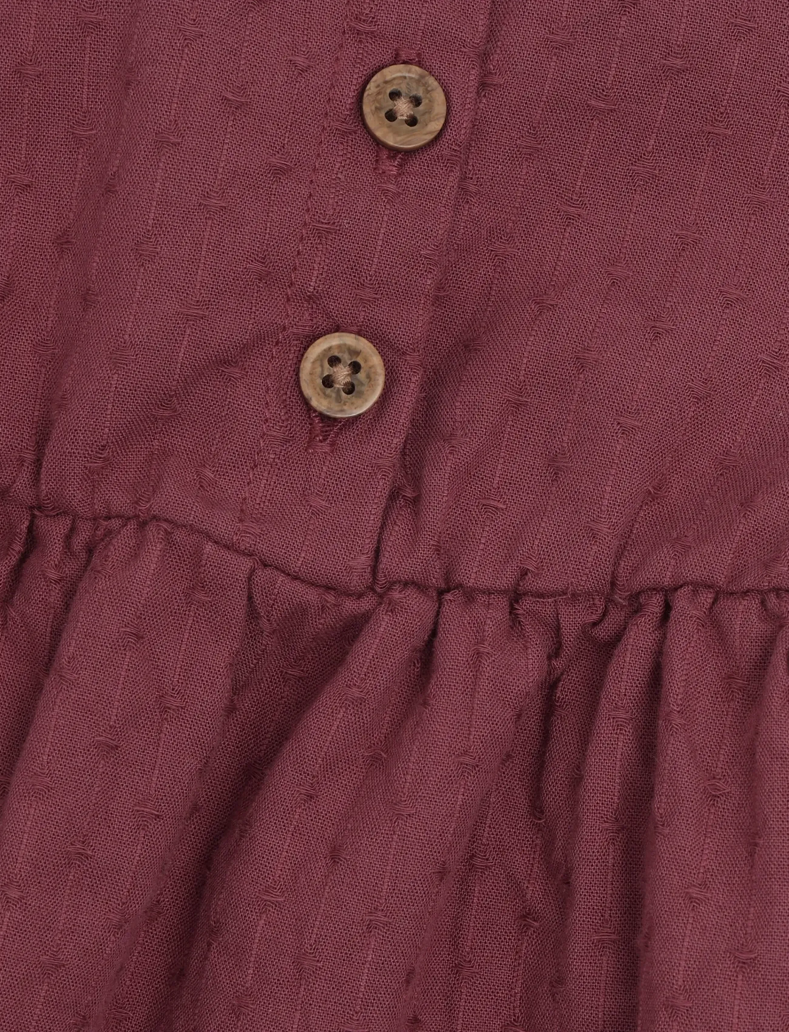 Fixoni - Dress LS Woven - langärmelige babykleider - crushed berry - 2