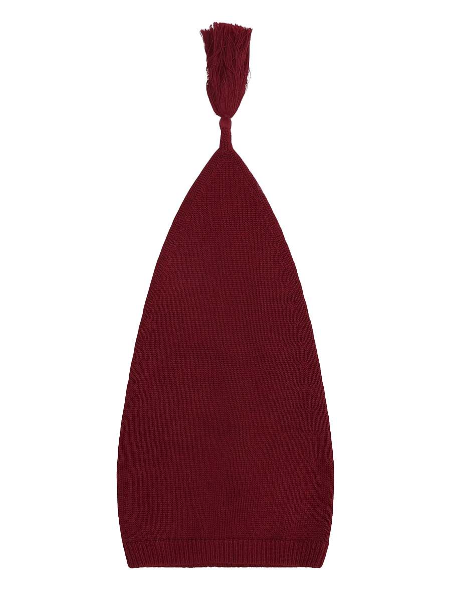 Fixoni - Pixie Hat Knit - babyhuer - tibetan red - 0