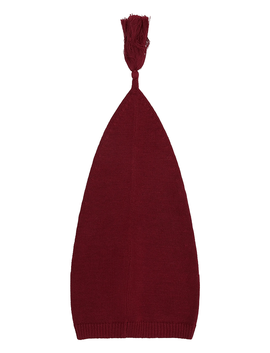 Fixoni - Pixie Hat Knit - babyhuer - tibetan red - 1