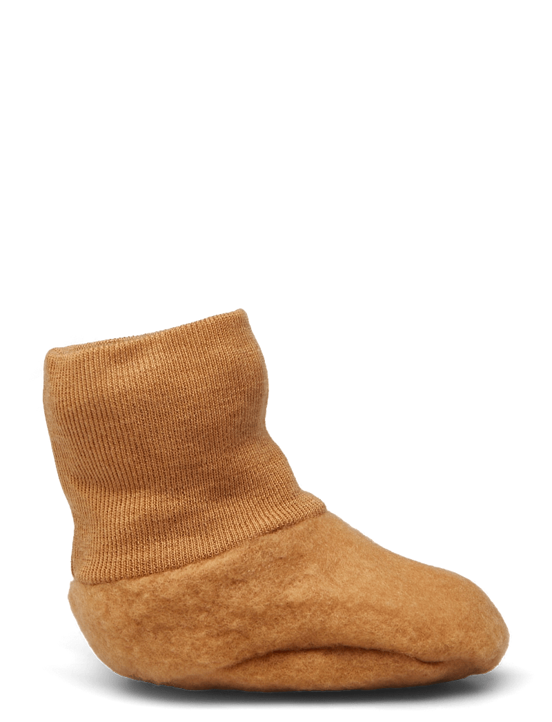 Fixoni - Footies - single layer - babystrikstøvler - brown sugar - 1