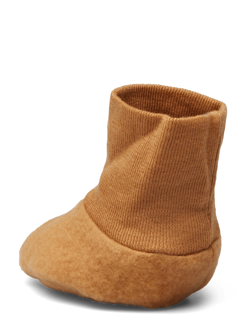 Fixoni - Footies - single layer - babystrikstøvler - brown sugar - 2