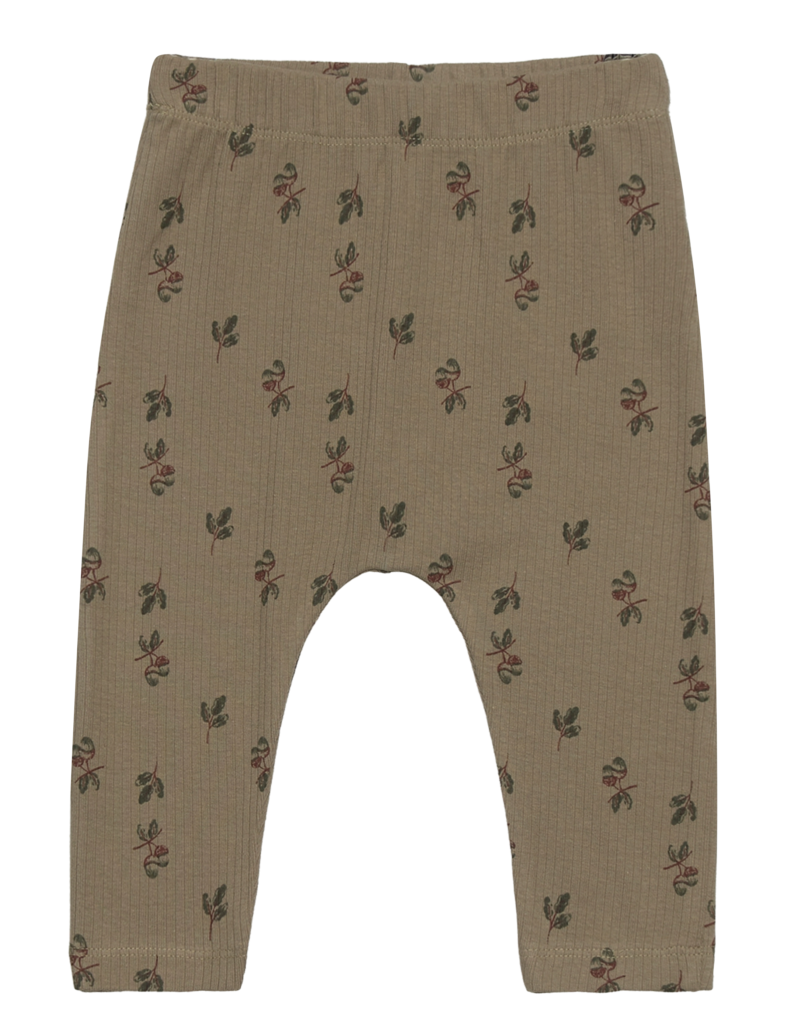 Fixoni Baggy Pants W.aop, Børn, Ribbet Mønstret Baggy Bukser, Grøn, Str: 68